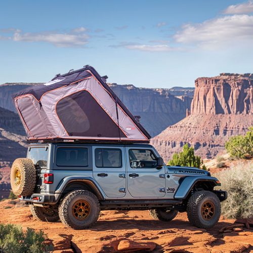 Camp outdoors and enjoy the beauty of nature with a roof-top tent