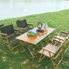 Portable folding tables and chairs, sit and enjoy nature